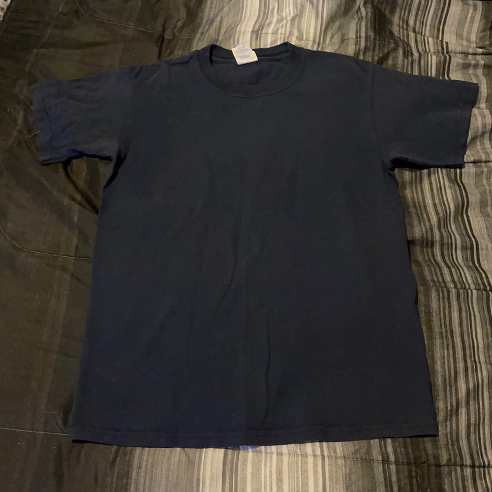 Solid blue shirt